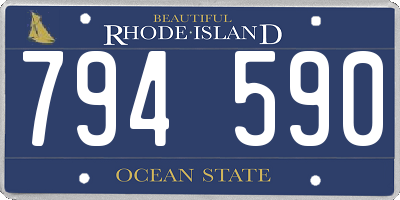 RI license plate 794590