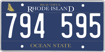 RI license plate 794595