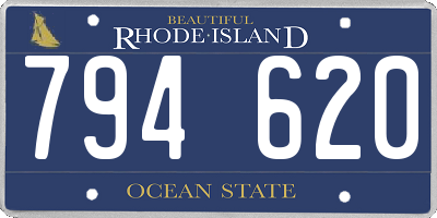 RI license plate 794620