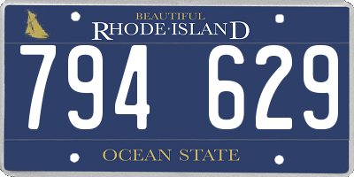 RI license plate 794629