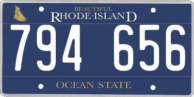 RI license plate 794656
