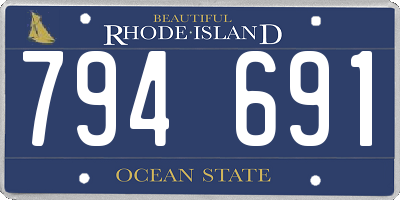 RI license plate 794691
