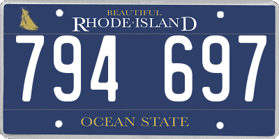 RI license plate 794697
