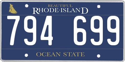 RI license plate 794699