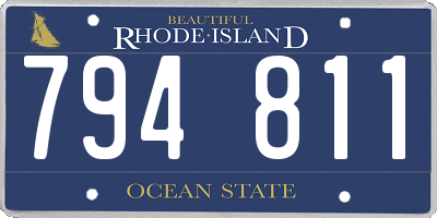 RI license plate 794811