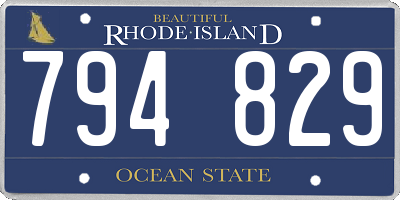 RI license plate 794829