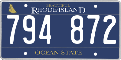 RI license plate 794872