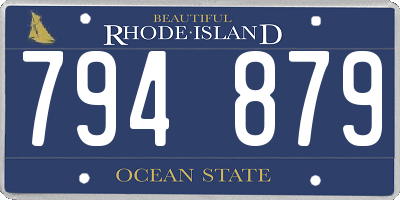 RI license plate 794879