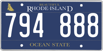 RI license plate 794888