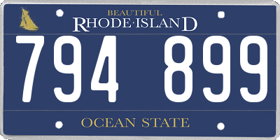 RI license plate 794899