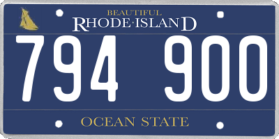 RI license plate 794900
