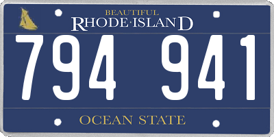 RI license plate 794941