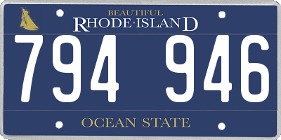 RI license plate 794946
