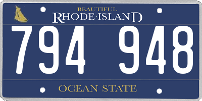 RI license plate 794948