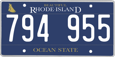 RI license plate 794955