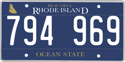 RI license plate 794969