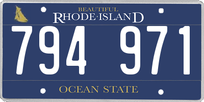 RI license plate 794971