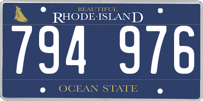 RI license plate 794976