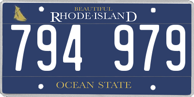 RI license plate 794979