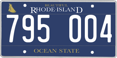 RI license plate 795004