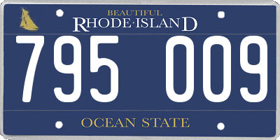 RI license plate 795009