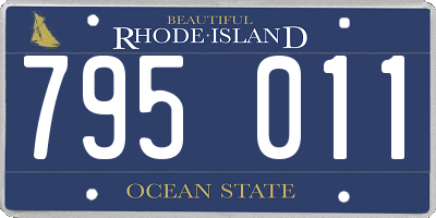 RI license plate 795011