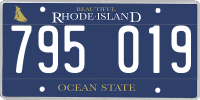 RI license plate 795019