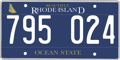 RI license plate 795024