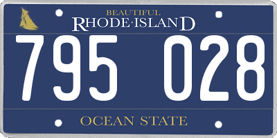 RI license plate 795028