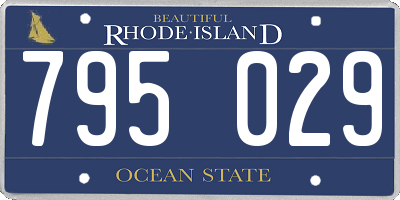 RI license plate 795029