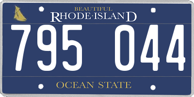 RI license plate 795044
