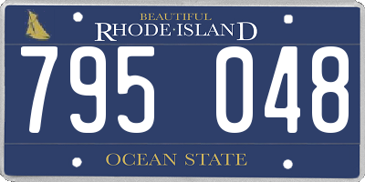 RI license plate 795048