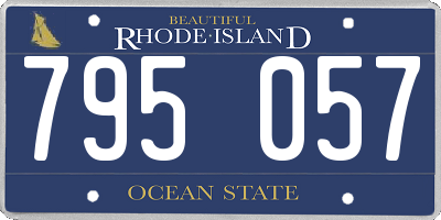 RI license plate 795057