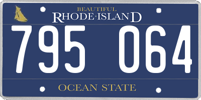 RI license plate 795064