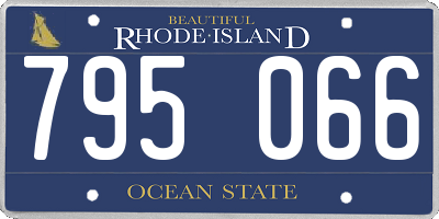 RI license plate 795066