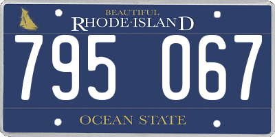 RI license plate 795067