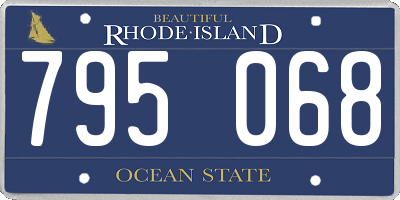 RI license plate 795068