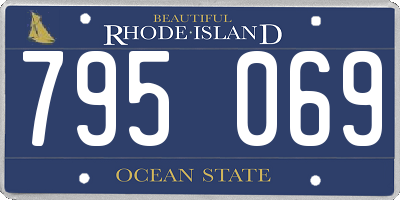 RI license plate 795069