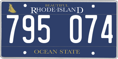RI license plate 795074