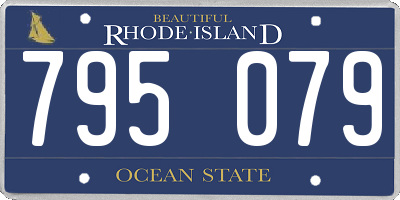 RI license plate 795079