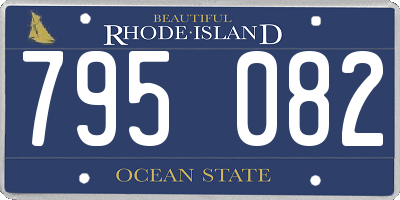 RI license plate 795082