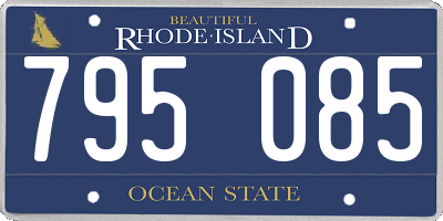 RI license plate 795085