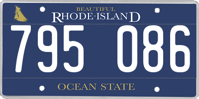 RI license plate 795086