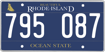 RI license plate 795087