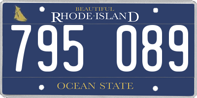 RI license plate 795089