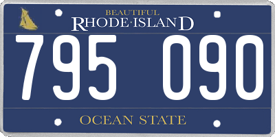 RI license plate 795090