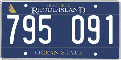 RI license plate 795091