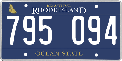 RI license plate 795094