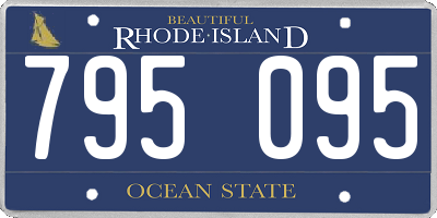 RI license plate 795095