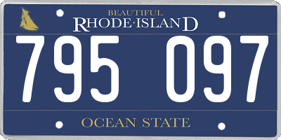RI license plate 795097